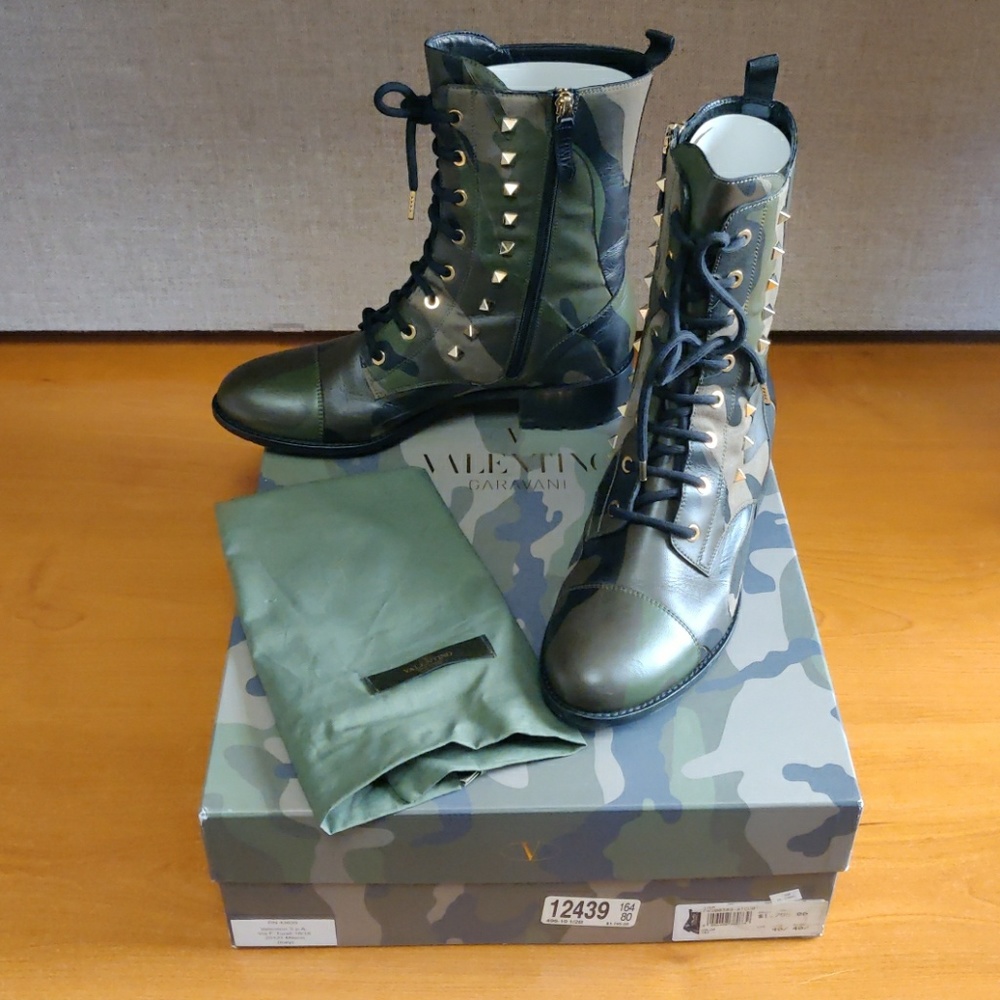 Valentino Camo Boots